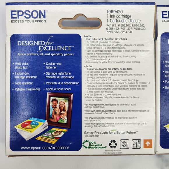 Epson 69 Ink Yellow, Cyan & Magenta - 220, 320, 420 (new) other, unopened - Picture 4 of 10